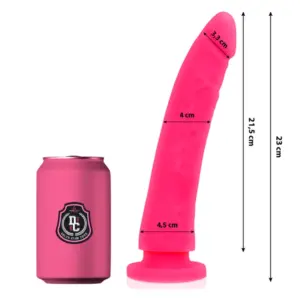 Delta Club - Dildo Realista Rosa Silicona Médica 23 cm - 4.5 cm