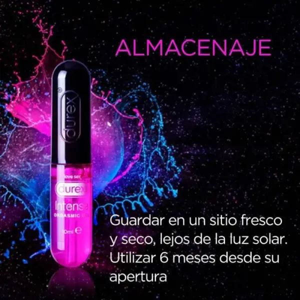 DUREX - Gel Lubricante Intense Orgasmic 10ml para Placer Aumentado - Imagen 2