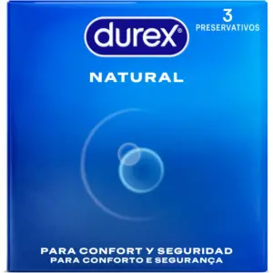 Durex - Preservativos Natural Comfort 3 Unidades para una Protección Confortable