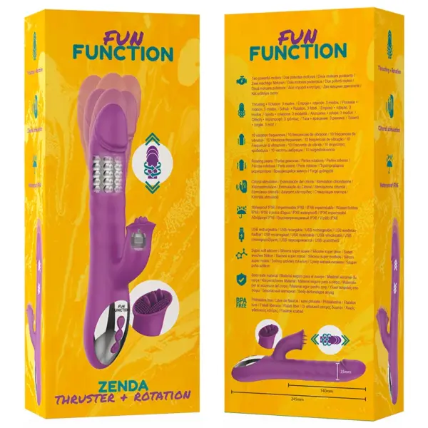 FUN FUNCTION - Zenda Thruster & Rotation: Estimulador Clitoriano Avanzado - Imagen 9