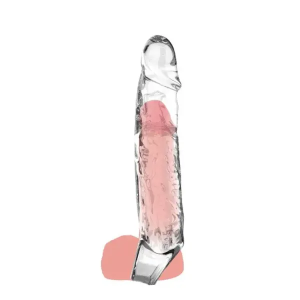 Get Real - Extensión Larga 19 cm Transparente para Placer Aumentado - Imagen 2