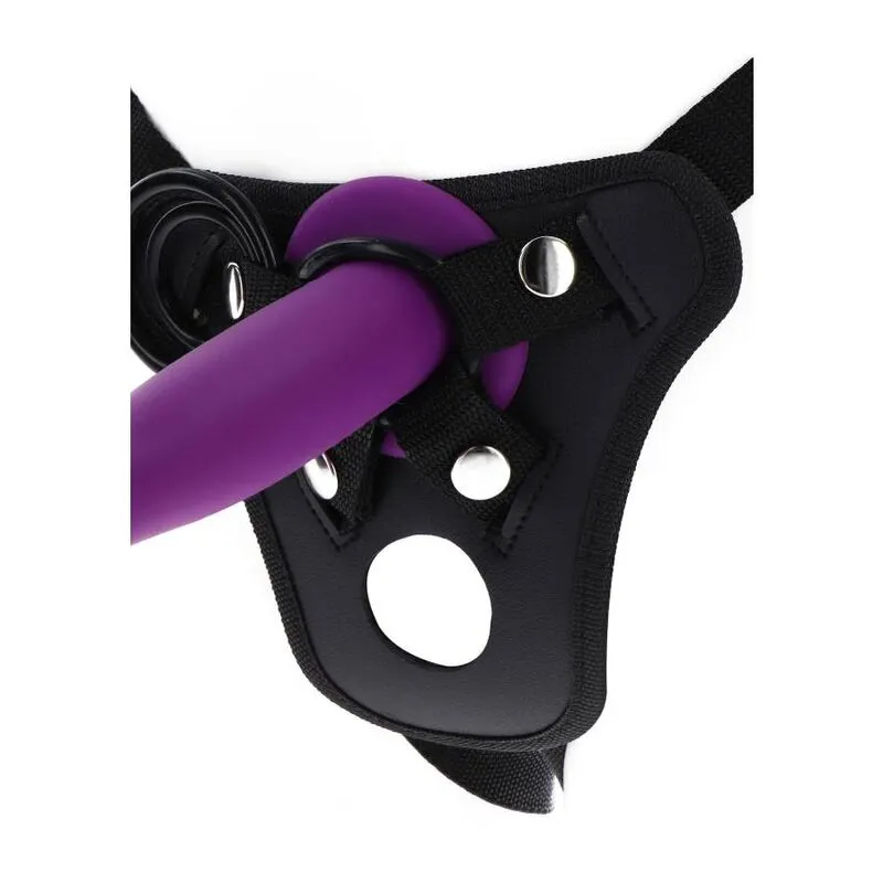 Get Real - Arnés Strap-On Negro para Placer Infinito - Imagen 2