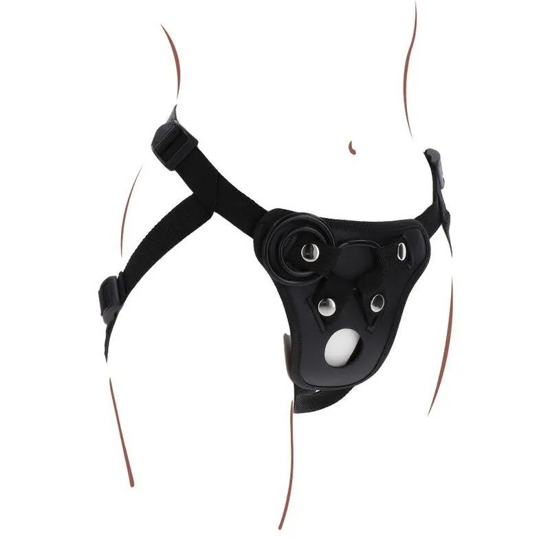 Get Real - Arnés Strap-On Negro para Placer Infinito - Imagen 6
