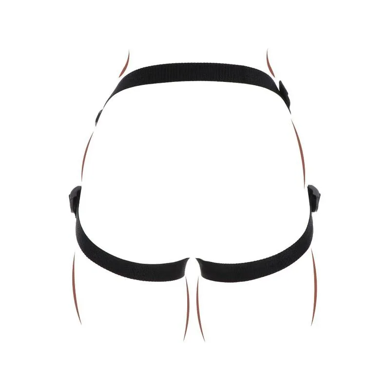 Get Real - Arnés Strap-On Negro para Placer Infinito - Imagen 8