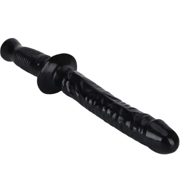GET REAL - THE MANHANDLER 37 CM NEGRO - Dildo Clásico para Placer Definitivo - Imagen 4