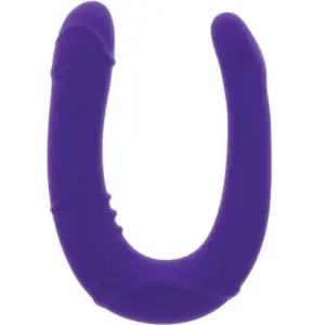 GET REAL - Vogue Mini Doble Dong Morado para Duplicar el Placer