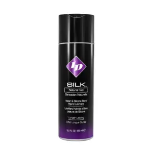 ID SILK - Lubricante Natural Feel Water/Silicone 65 ml para Placer Sin Límites