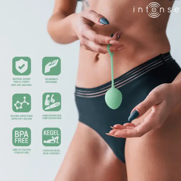 INTENSE - Kit de Bolas Kegel Jade para el Suelo Pélvico - Imagen 6