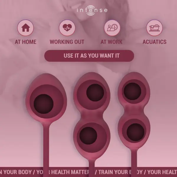 INTENSE - Kit de Bolas Kegel Charli en Violeta para el Bienestar Íntimo - Imagen 3