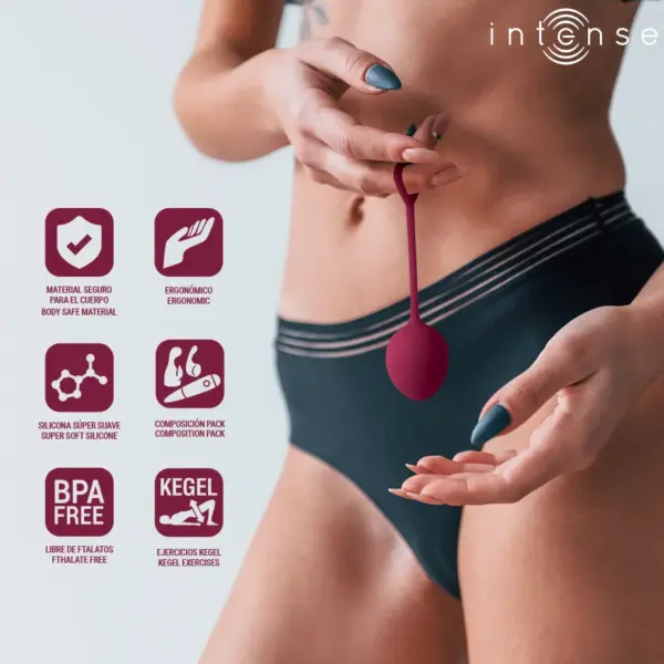 INTENSE - Kit de Bolas Kegel Charli en Violeta para el Bienestar Íntimo - Imagen 6