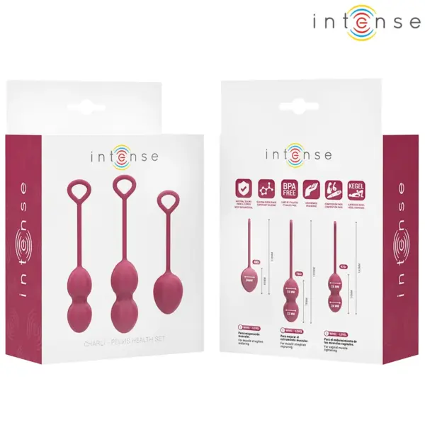 INTENSE - Kit de Bolas Kegel Charli en Violeta para el Bienestar Íntimo - Imagen 7