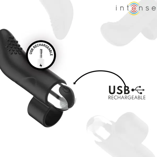 INTENSE - Estimulador Dedal Damiano Recargable para Placer Personalizado - Imagen 5
