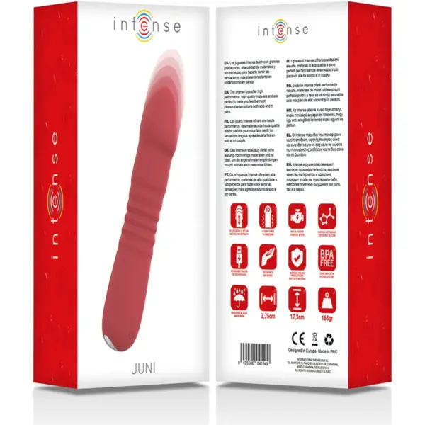 INTENSE - Vibrador Up & Down 10 Vibraciones Rojo para Placer Inigualable - Imagen 5