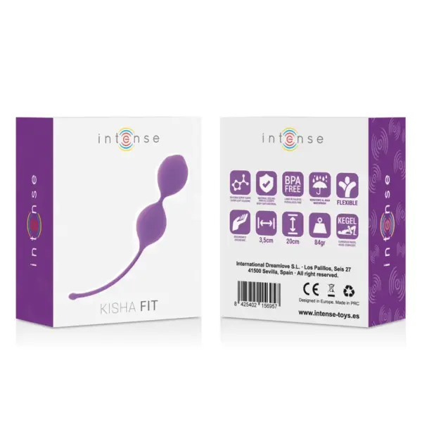 INTENSE - KISHA FIT SILICONE KEGEL LILA - Fortalece tu Suelo Pélvico - Imagen 3