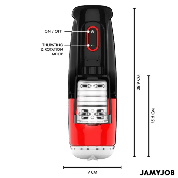 JAMYJOB - Storm Masturbador Vagina Automático 10 Modos Rotación y Empuje - Imagen 3