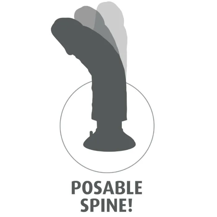 KING COCK - Dildo vibrador marrón 15.24 cm - Imagen 7