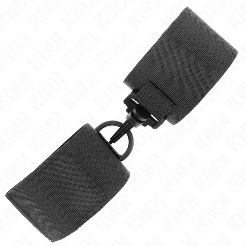 KINK - Muñequera Nylon Negro para BDSM y Control - Imagen 2