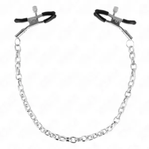 KINK - Pinzas para pezones con cadena gruesa de 30 cm