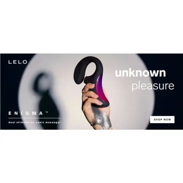 LELO - ENIGMA Doble Estimulación Succión Masajeador Morado - Imagen 13