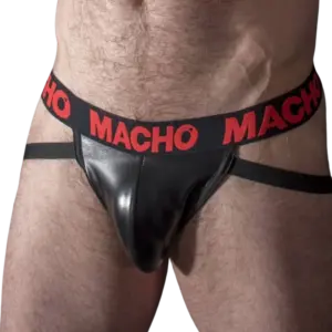 MACHO - Jock Cuero Rojo para Hombre MX25RC