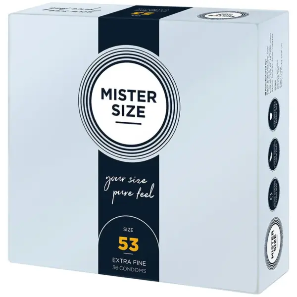 MISTER SIZE - Preservativos Talla M 53 mm para Sensaciones Intensas - Imagen 2