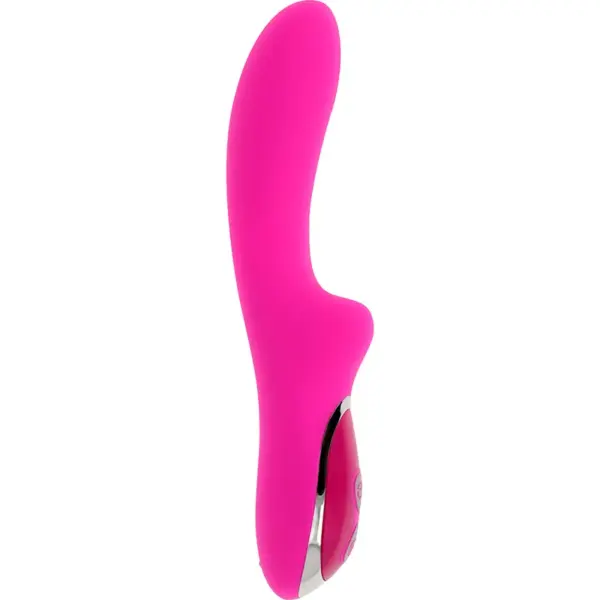 OHMAMA - Vibrador recargable USB con 10 velocidades y diseño curvado rosa - Imagen 2