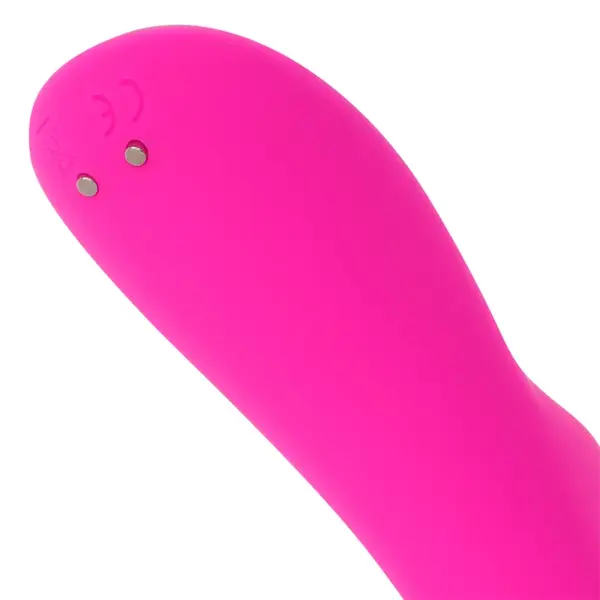 OHMAMA - Vibrador recargable USB con 10 velocidades y diseño curvado rosa - Imagen 3