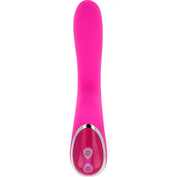 OHMAMA - Vibrador recargable USB con 10 velocidades y diseño curvado rosa - Imagen 4
