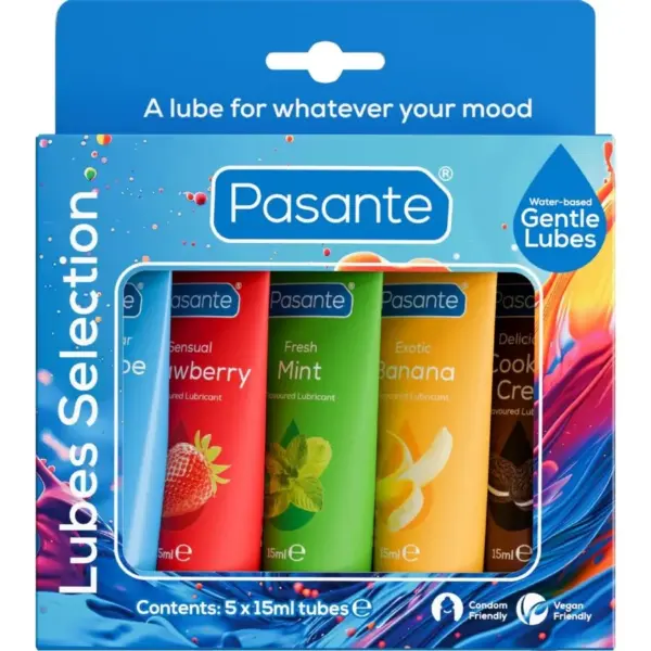 Pasante - Pack Lubricantes Sabores Variados 5 UDS X 15 ML - Imagen 2