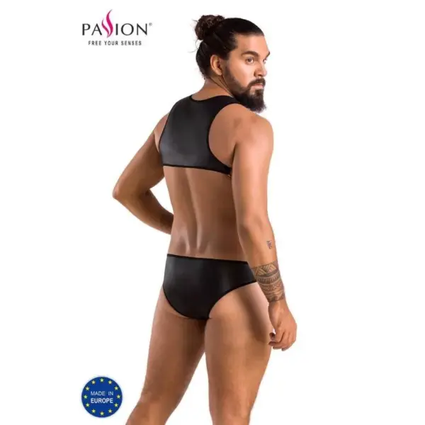 PASSION - 056 BODY ADAM NEGRO S/M - Lencería Erótica Elegante - Imagen 2