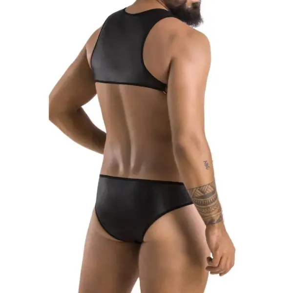PASSION - 056 BODY ADAM NEGRO S/M - Lencería Erótica Elegante - Imagen 4