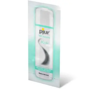 Pjur Woman Nude - Lubricante base agua 2 ml para pieles sensibles