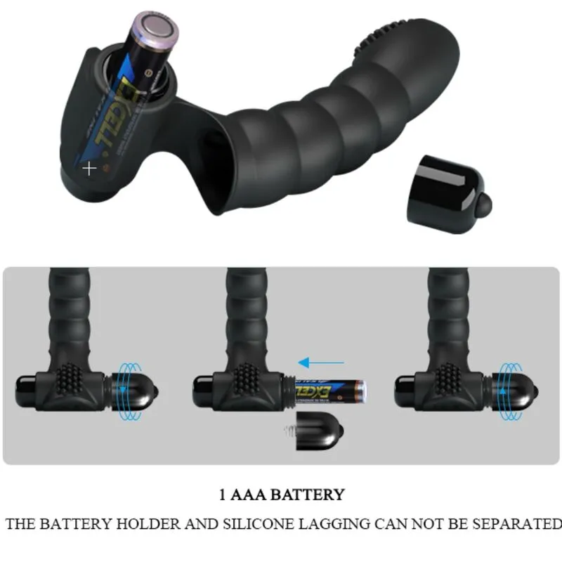 Pretty Love - Vibrador de Dedo Alexander 10 Vibraciones Negro - Imagen 5