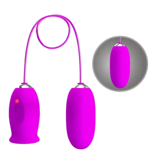 Pretty Love - Vibrador dual recargable morado - Imagen 5
