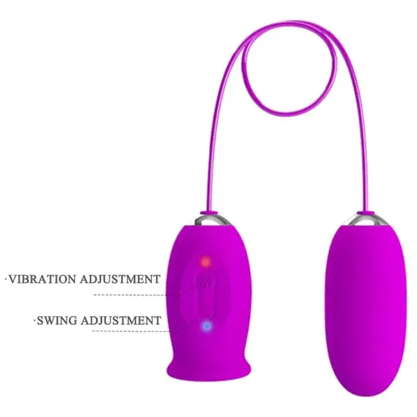 Pretty Love - Vibrador dual recargable morado - Imagen 7