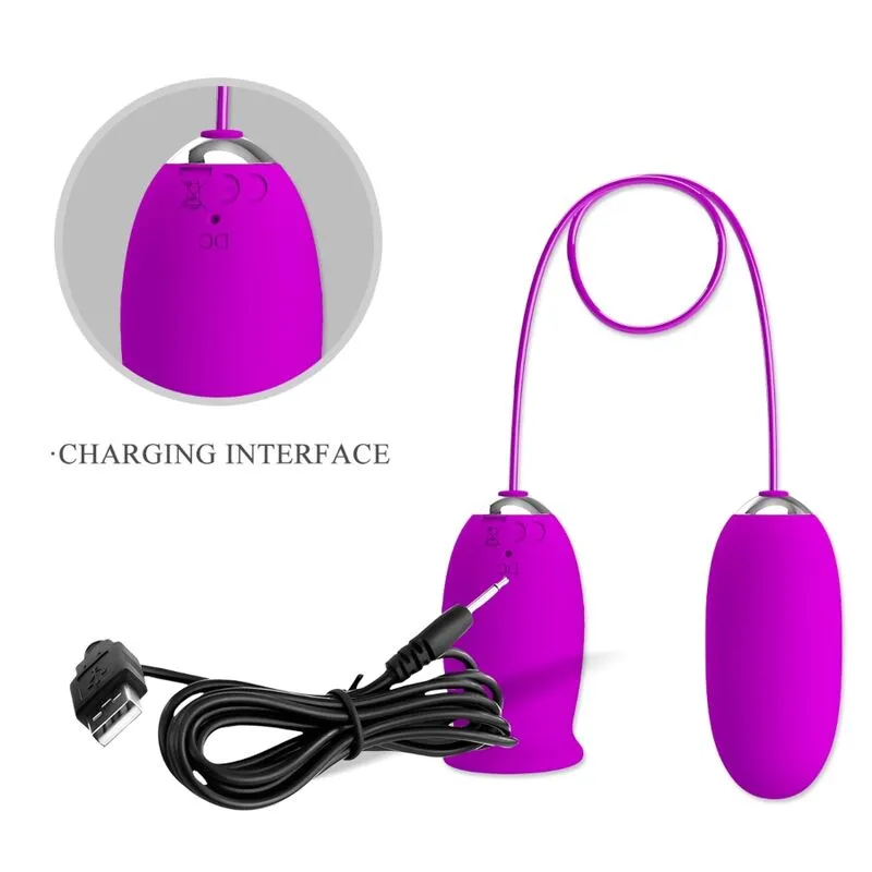 Pretty Love - Vibrador dual recargable morado - Imagen 8