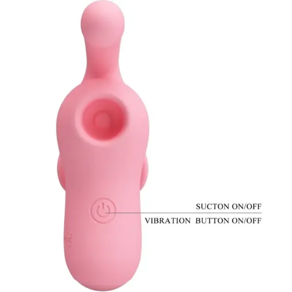 Pretty Love - Mini Fun Toys Vibrador & Ondas Estimuladoras Rosa - Imagen 6