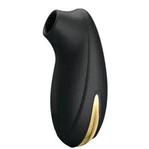 Pretty Love - Masajeador de lujo recargable negro con ondas estimuladoras