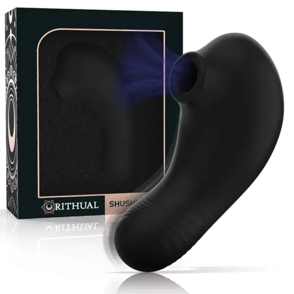 RITHUAL - SHUSHU PRO Pocket Estimulador Clítoris con 2 Motores Potentes en Negro
