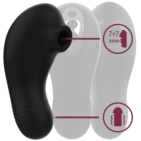 RITHUAL - SHUSHU PRO Pocket Estimulador Clítoris con 2 Motores Potentes en Negro - Imagen 3