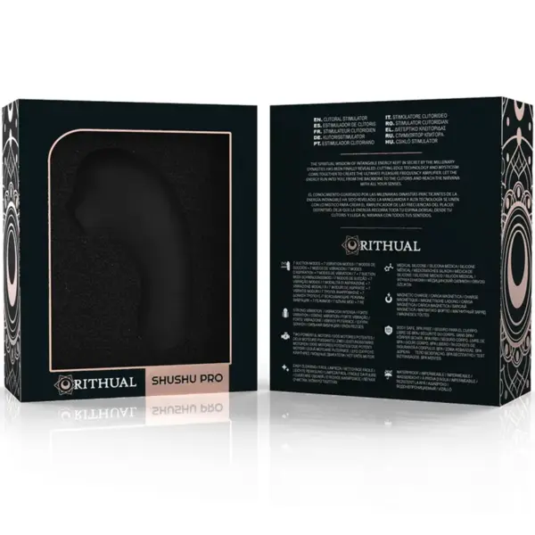 RITHUAL - SHUSHU PRO Pocket Estimulador Clítoris con 2 Motores Potentes en Negro - Imagen 7