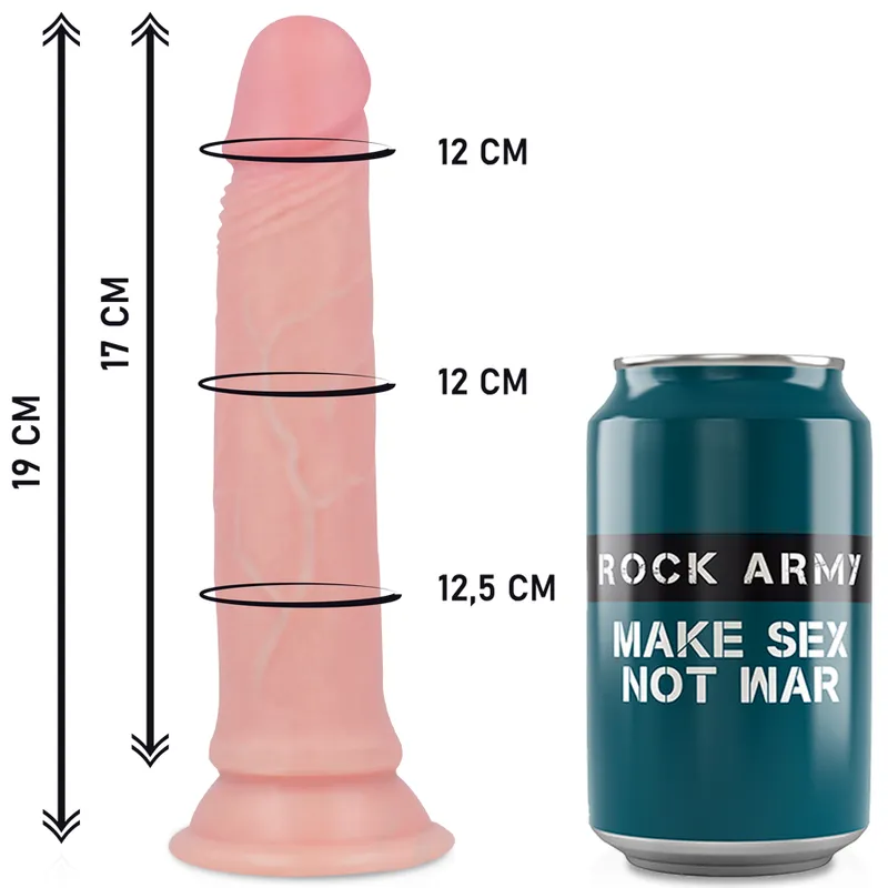 RockArmy - Arnes + Dildo Avenger de Silicona Líquida Premium 19 cm - Imagen 3