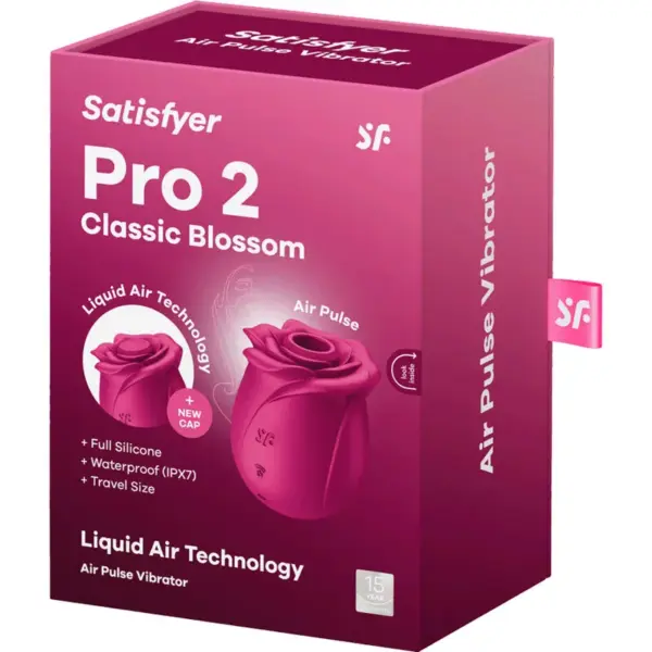 Satisfyer - Air Pulse Pro 2 Classic Blossom Vibrador de Olas de Presión - Imagen 7