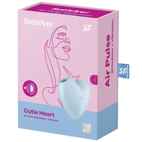 Satisfyer - Cutie Heart Estimulador y Vibrador Azul para el Placer del Clítoris - Imagen 4