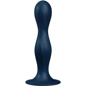 Satisfyer Double Ball-R - Dildo de Silicona Azul para Placer Doble