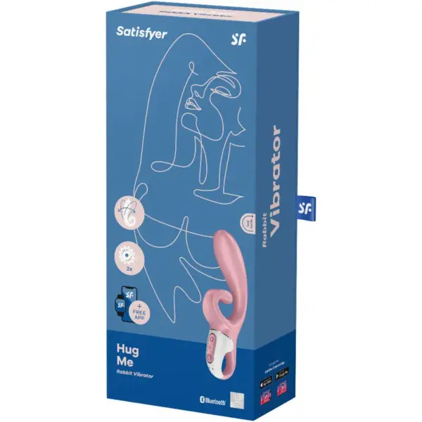 Satisfyer - Hug Me Vibrador Rabbit APP Rosa - Imagen 4