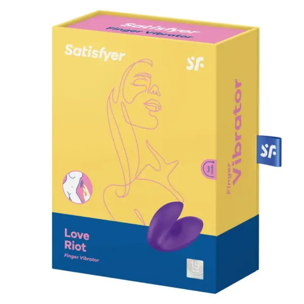 Satisfyer - Love Riot vibrador dedal morado - Imagen 4