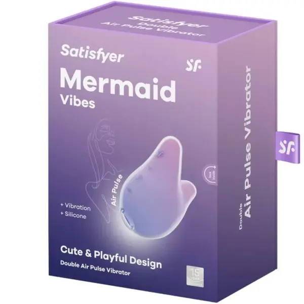 Satisfyer - Mermaid Vibes Estimulador & Vibrador Violeta y Rosa - Imagen 6