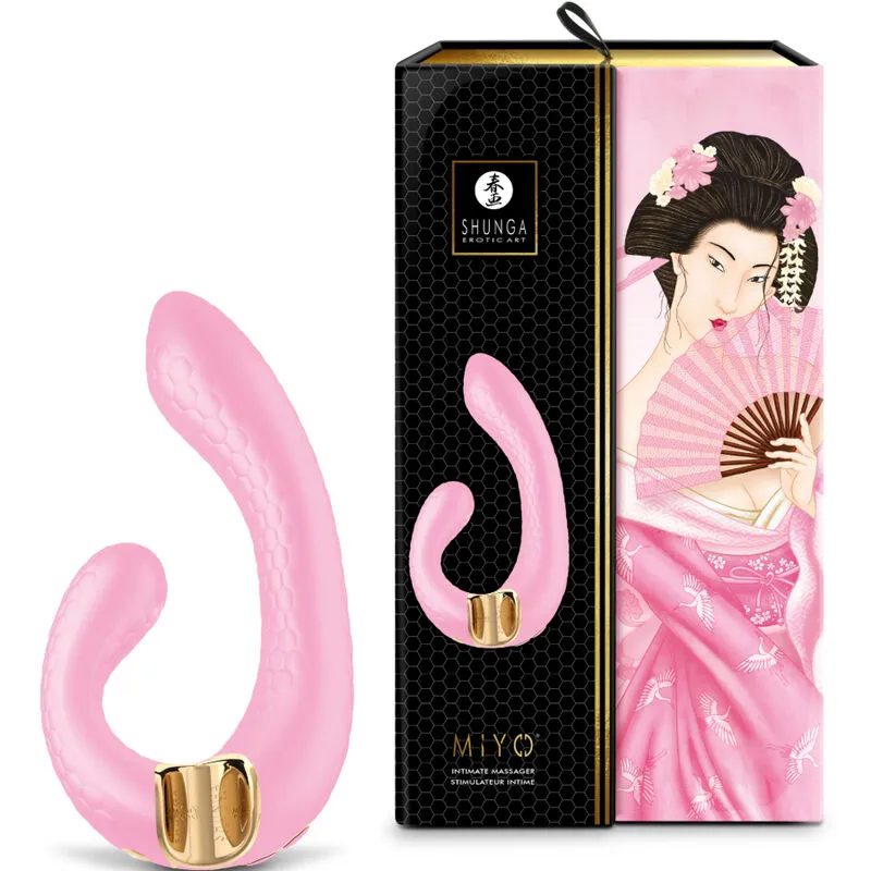 SHUNGA - MIYO Masajeador Íntimo Rosa para Duplicar el Placer Femenino - Imagen 3