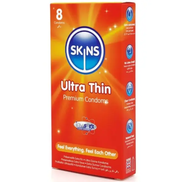SKINS - Ultradelgados preservativos premium pack 8 - Imagen 2